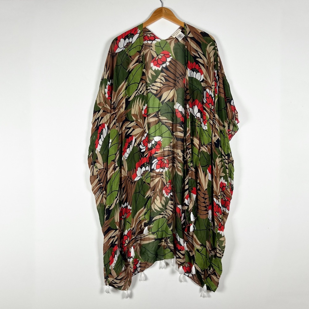 Subtle Luxury x Pool To Party Open Front Cardigan Swimwear Cover Up Top OS